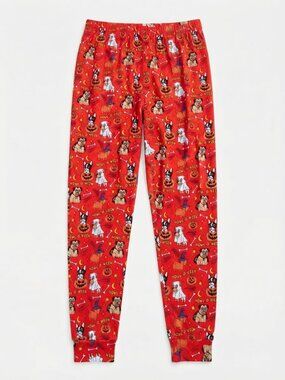 Main and Local - "Howl-O-Ween" Dog Lounge Pants Halloween Pajamas - Medium